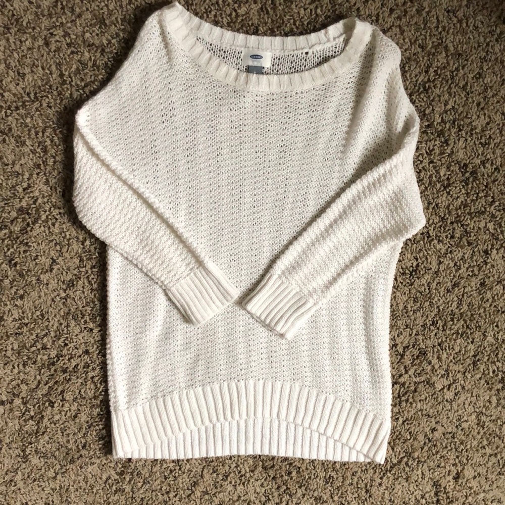 Old navy white sweater. Barely worn